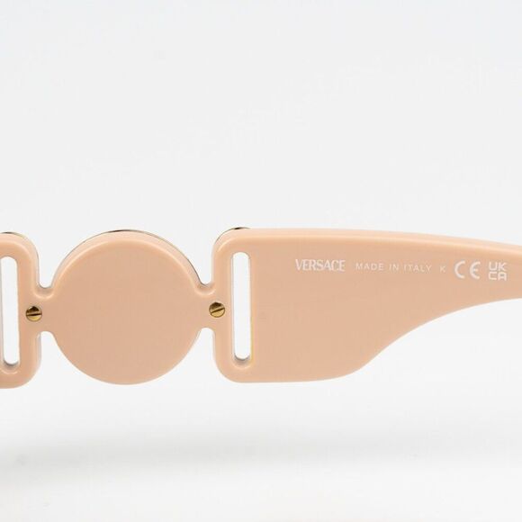 NEW Versace VE4480U 54946I Nude Brown Mirror  Oval Unisex Sunglasses main image 6